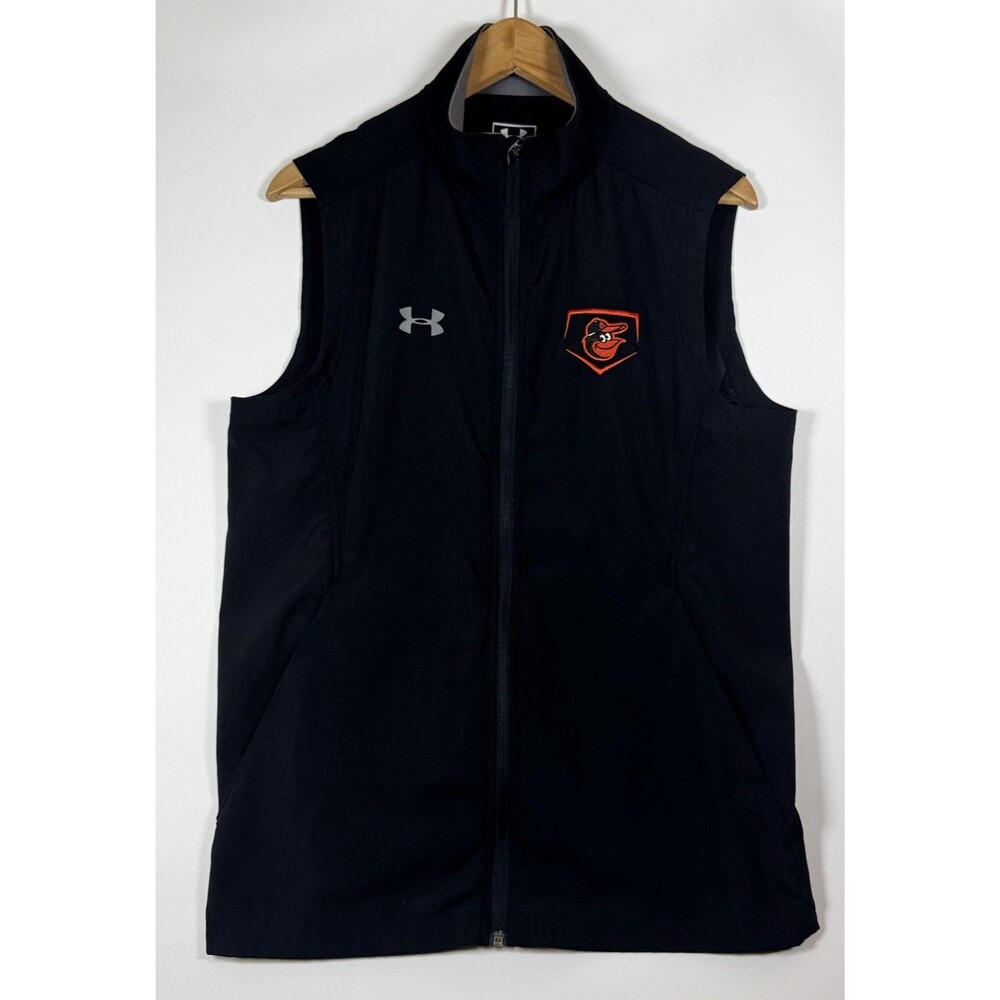 Baltimore Orioles Vest Mens Small Under Armour MLB Full Zip Lightweight Jacket